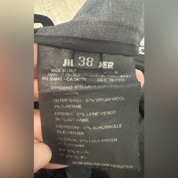 Jil Sander Wool Ankle Pants Straight Leg Mid Rise Luxe Career Size 38 US 6 *READ - Picture 10 of 10